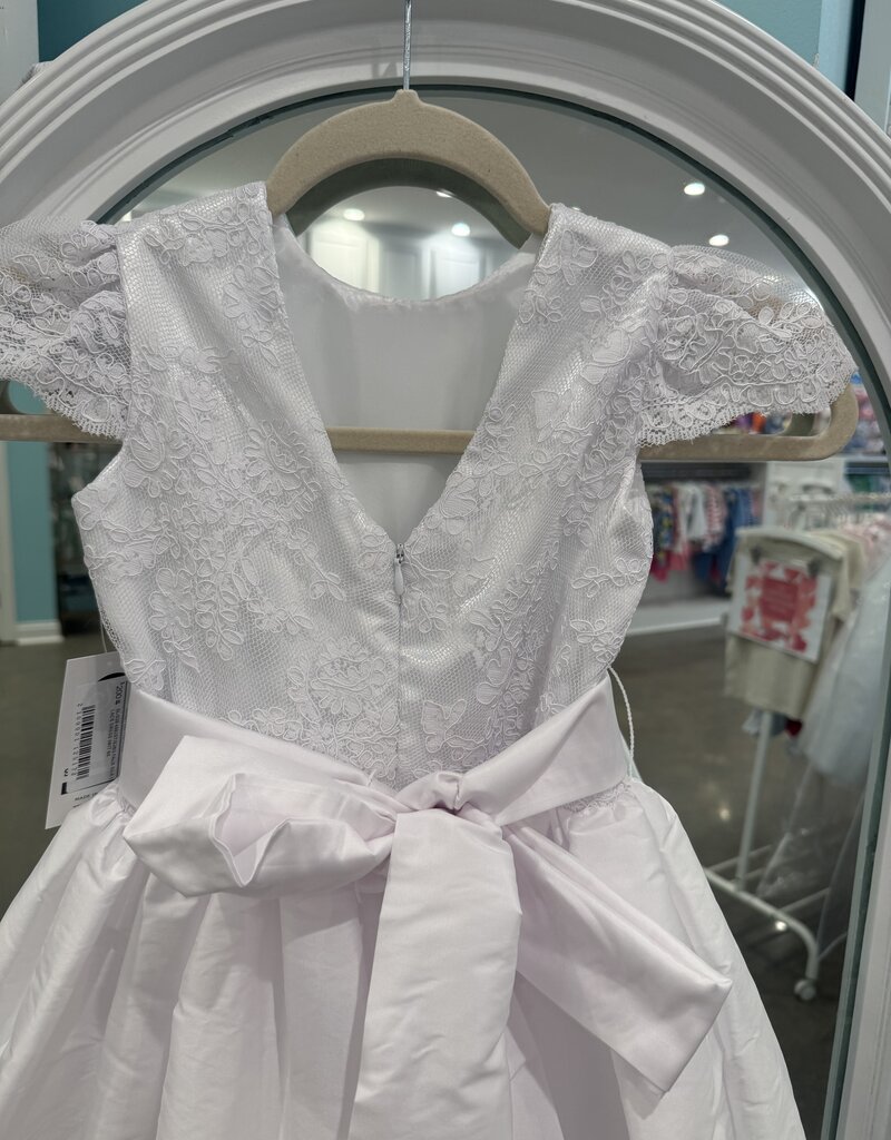 SUSANNE LIVELY FAUX SILK & LACE DRESS