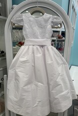 SUSANNE LIVELY FAUX SILK & LACE DRESS