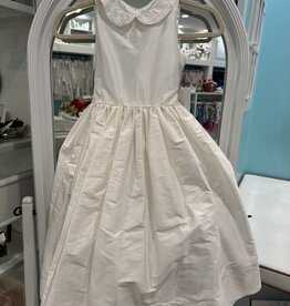 SUSANNE LIVELY DUPIONI SILK DRESDED PETER PAN COLLAR