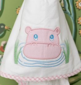 3 MARTHAS EVERYKID HIPPO TOWEL PINK