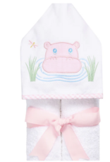 3 MARTHAS EVERYKID HIPPO TOWEL PINK