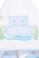 3 MARTHAS EVERYKID HIPPO TOWEL BLUE