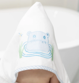 3 MARTHAS EVERYKID HIPPO TOWEL BLUE