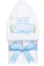 3 MARTHAS EVERYKID HIPPO TOWEL BLUE