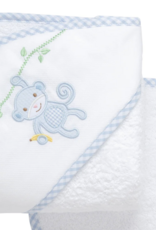 3 MARTHAS BLUE EVERYKID MONKEY TOWEL W/WASHCLOTH