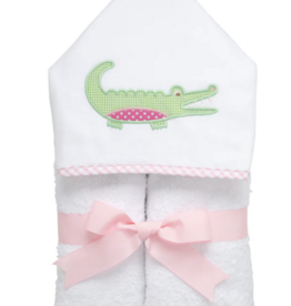 3 MARTHAS PINK EVERYKID ALLIGATOR TOWEL