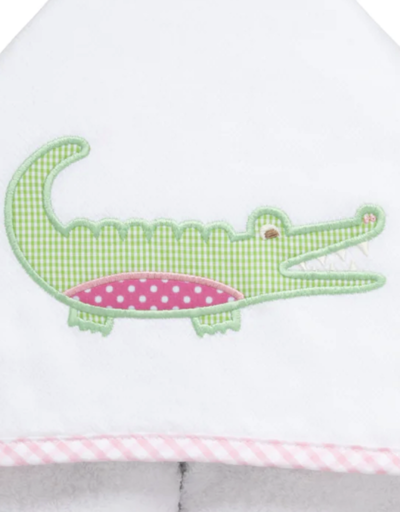 3 MARTHAS PINK EVERYKID ALLIGATOR TOWEL