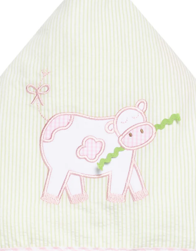 3 MARTHAS PINK  EVERYKID COW TOWEL