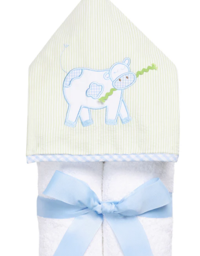 3 MARTHAS BLUE EVERYKID COW TOWEL