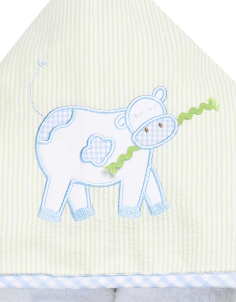 3 MARTHAS BLUE EVERYKID COW TOWEL