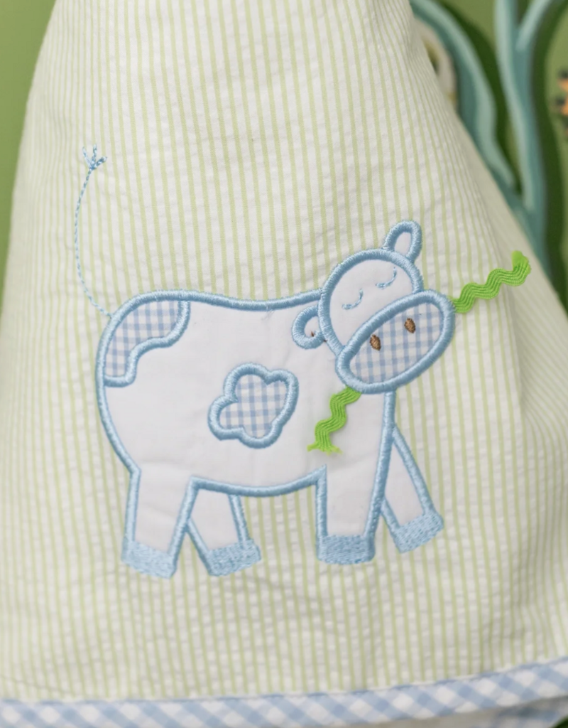 3 MARTHAS BLUE EVERYKID COW TOWEL