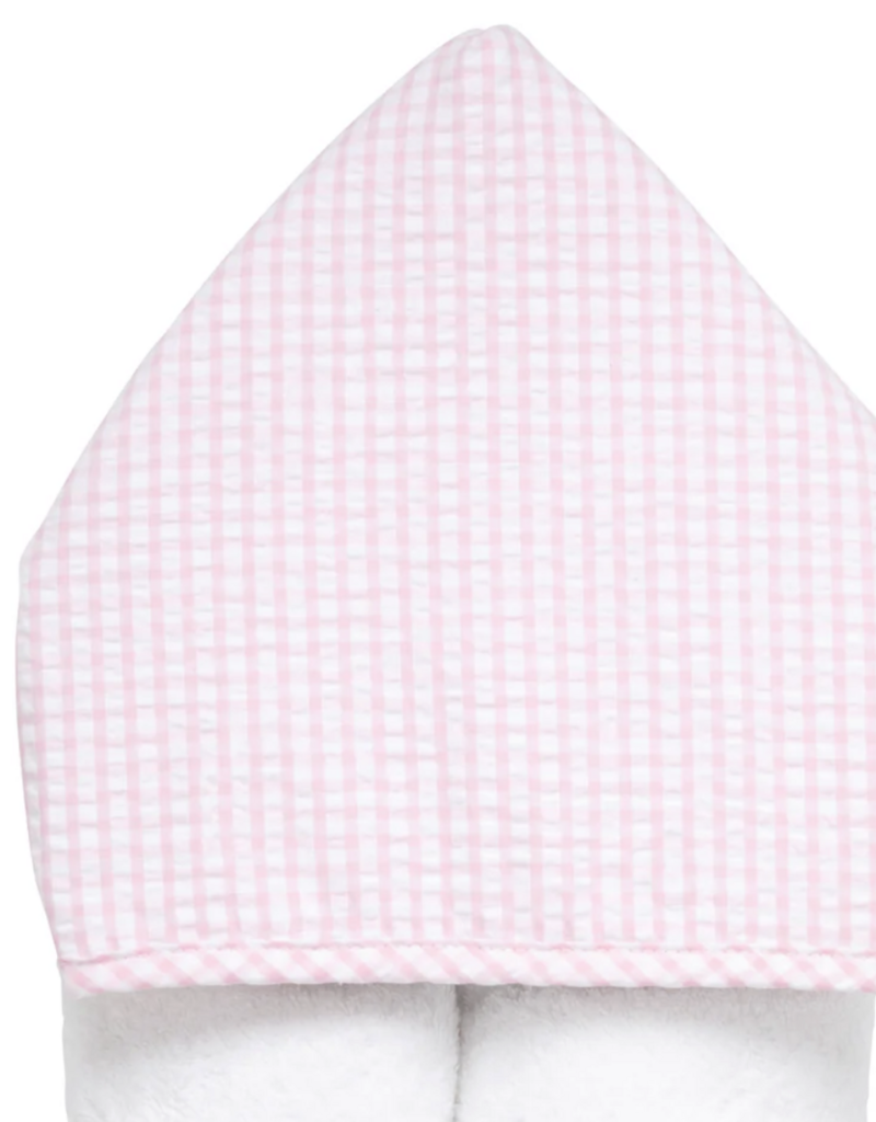3 MARTHAS PINK FABRIC EVERYKID SEERSUCKER BIG CHECK TOWEL
