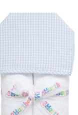 3 MARTHAS BLUE FABRIC EVERYKID SEERSUCKER BIG CHECK TOWEL