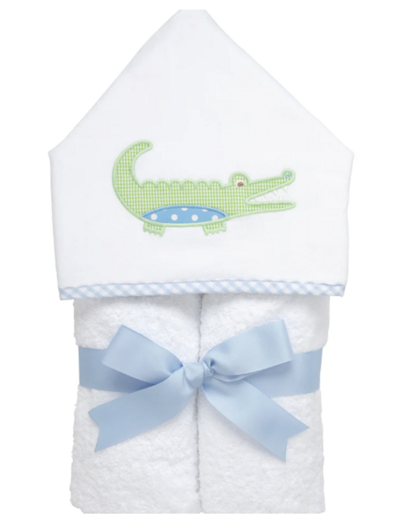 3 MARTHAS BLUE EVERYKID ALLIGATOR TOWEL