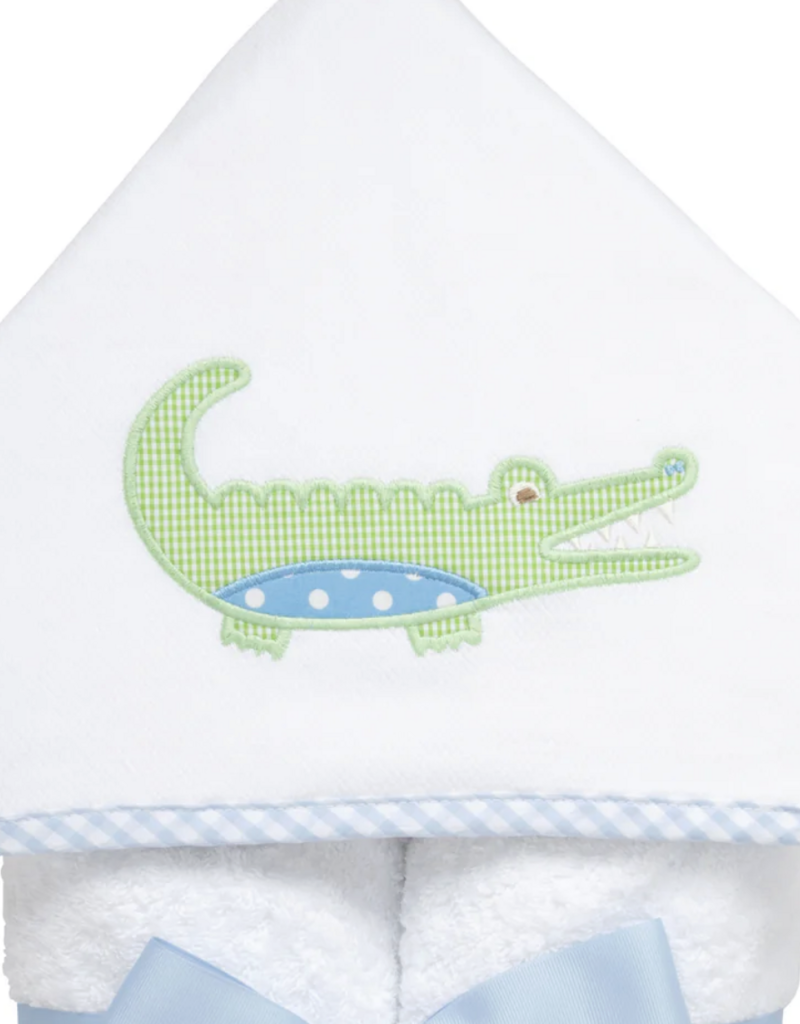 3 MARTHAS BLUE EVERYKID ALLIGATOR TOWEL