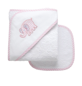 3 MARTHAS EVERYKID ELEPHANT TOWEL W/WASHCLOTH
