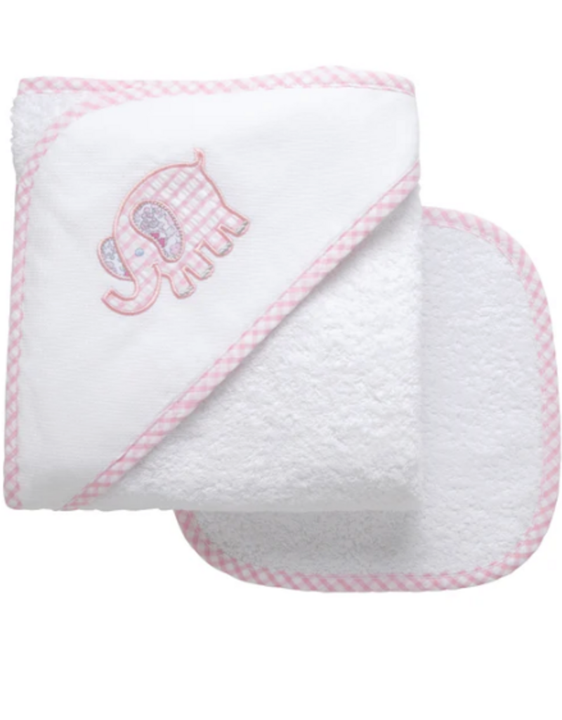 3 MARTHAS EVERYKID ELEPHANT TOWEL W/WASHCLOTH