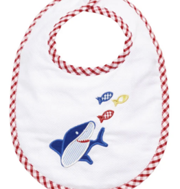 3 MARTHAS SHARK APPIQUE VELCRO BIB