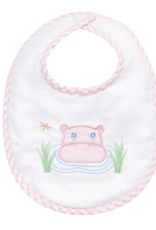 3 MARTHAS HIPPO APPIQUE VELCRO BIB