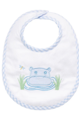 3 MARTHAS HIPPO APPIQUE VELCRO BIB