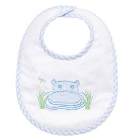 3 MARTHAS HIPPO APPIQUE VELCRO BIB