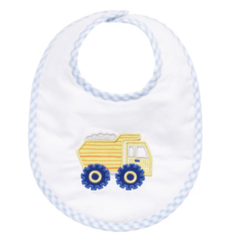 3 MARTHAS DUMP TRUCK APPIQUE VELCRO BIB