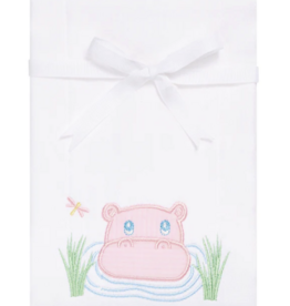 3 MARTHAS HIPPO APPLIQUE BURP PAD