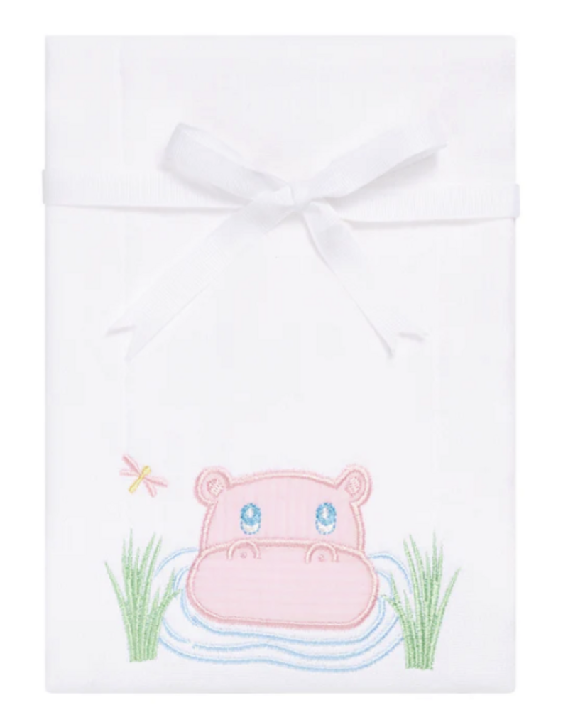 3 MARTHAS HIPPO APPLIQUE BURP PAD