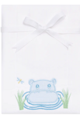 3 MARTHAS HIPPO APPLIQUE BURP PAD