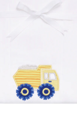 3 MARTHAS DUMP TRUCK APPLIQUE BURP PAD