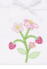 3 MARTHAS STRAWBERRY APPLIQUE BURP PAD