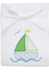 3 MARTHAS SAILBOAT APPLIQUE BURP PAD