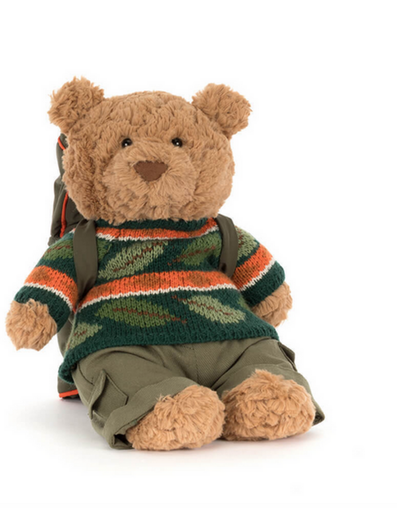 JELLYCAT INC BARTHOLOLMEW BEAR HIKING OUTFIT