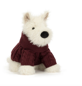 JELLYCAT INC MUNRO SCOTTIE DOG WINTER JUMPER