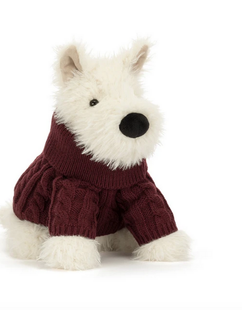 JELLYCAT INC MUNRO SCOTTIE DOG WINTER JUMPER