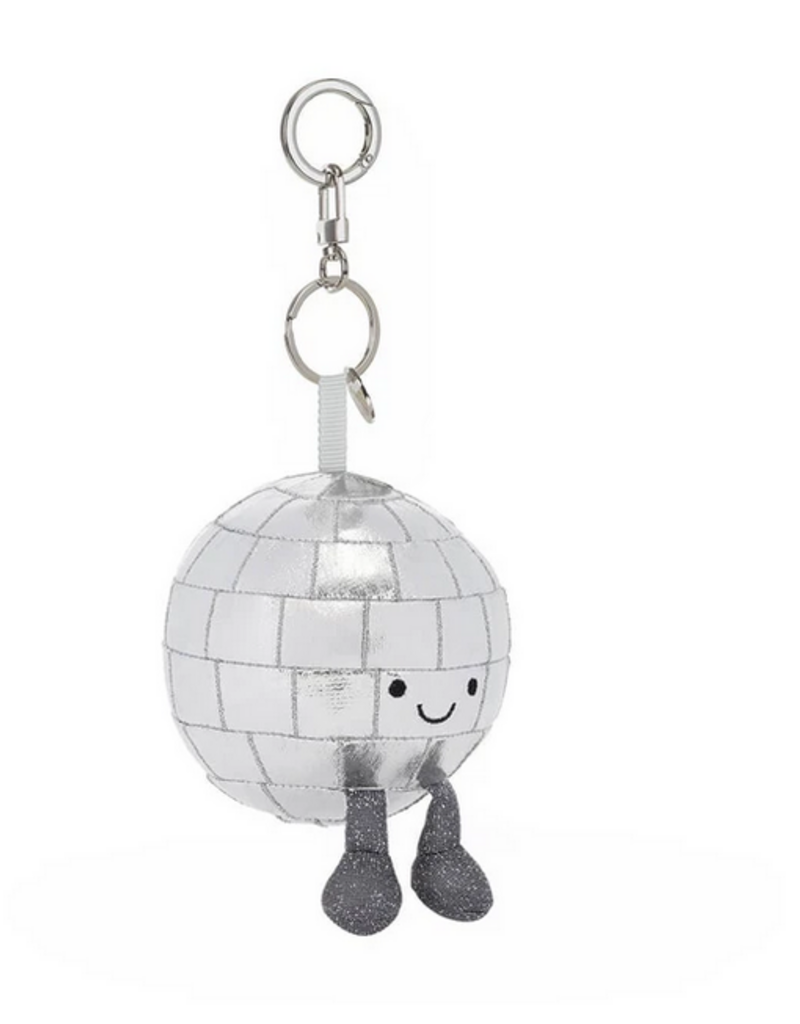 JELLYCAT INC AMUSEABLES DISCO BALL KEY CHAIN BAG CHARM