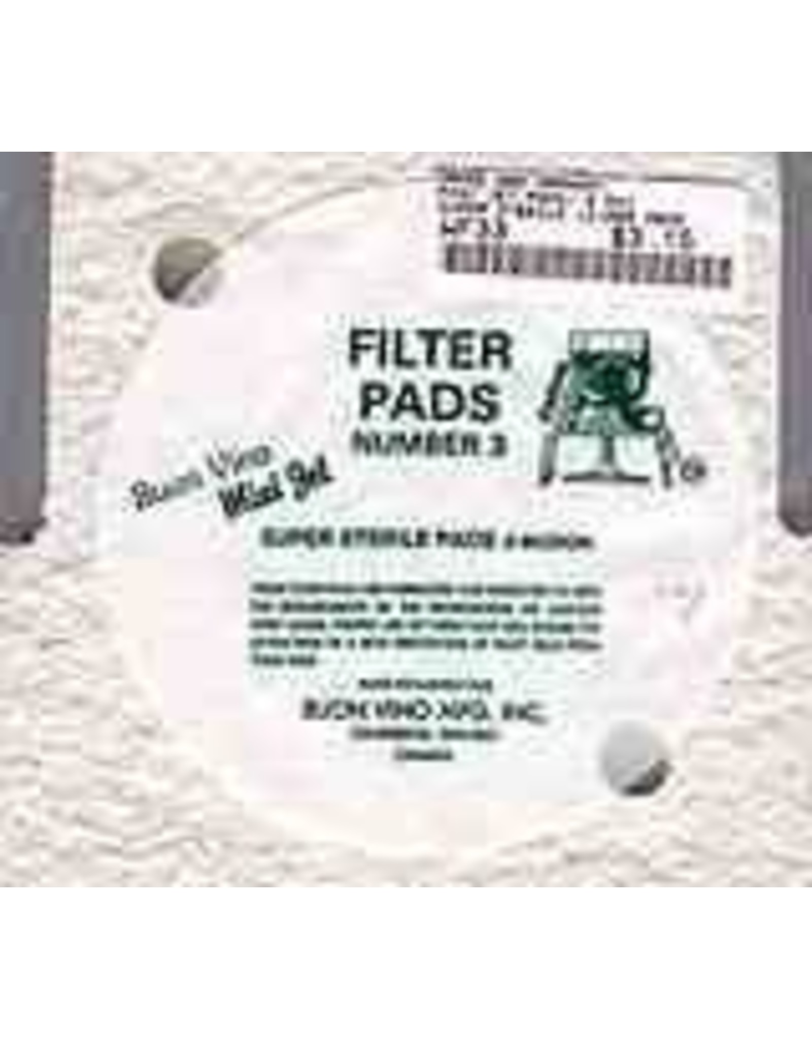 MINIJET FILTER PAD #3- STERILE