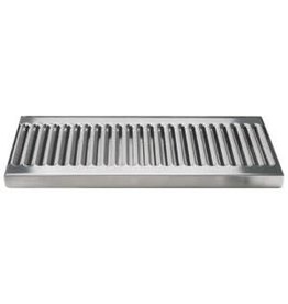 12" SS DRIP TRAY WITH DRAIN