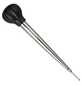 SS BASTER W/BLACK RUBBER BULB