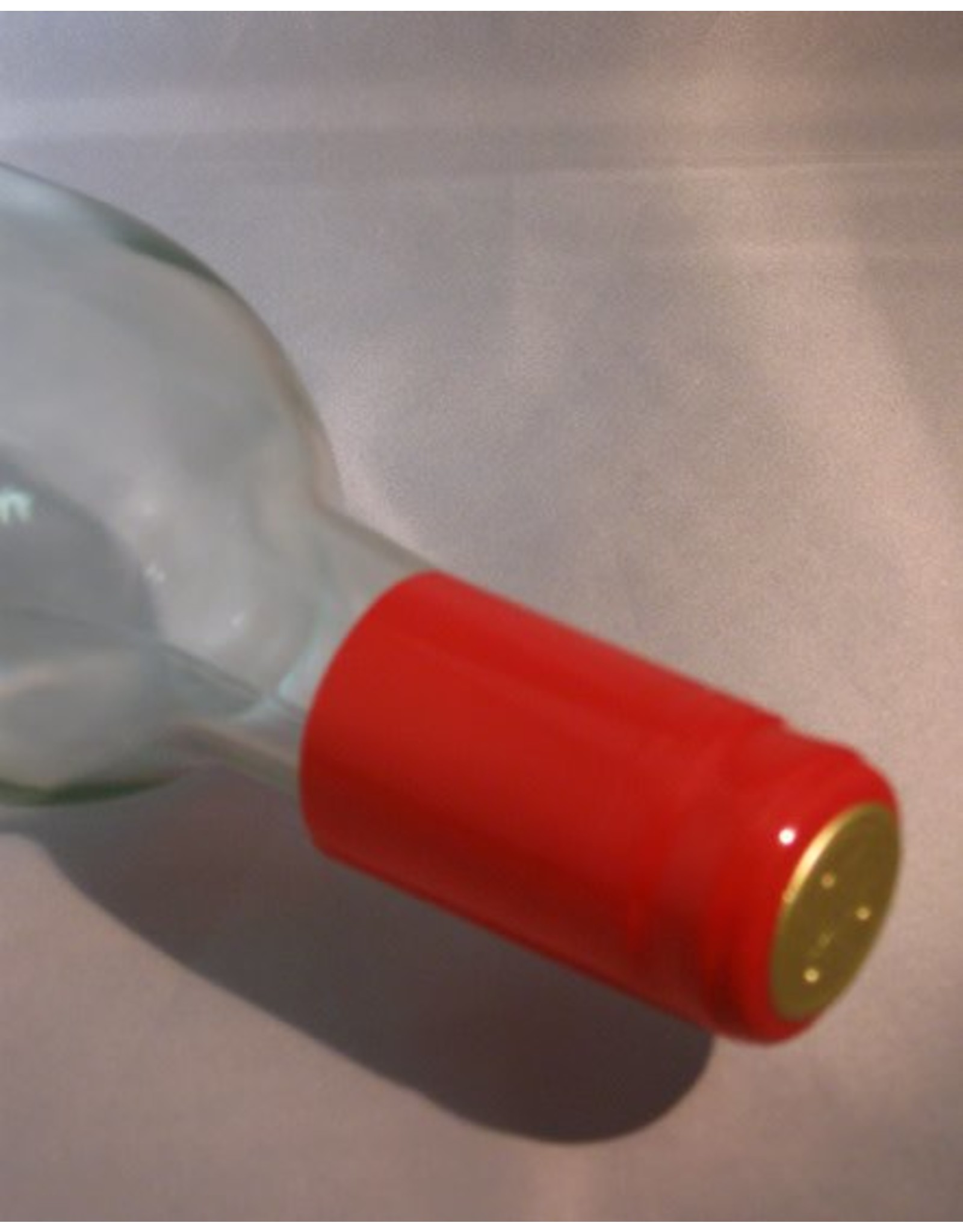 RED PVC SHRINK CAPSULES 100PK