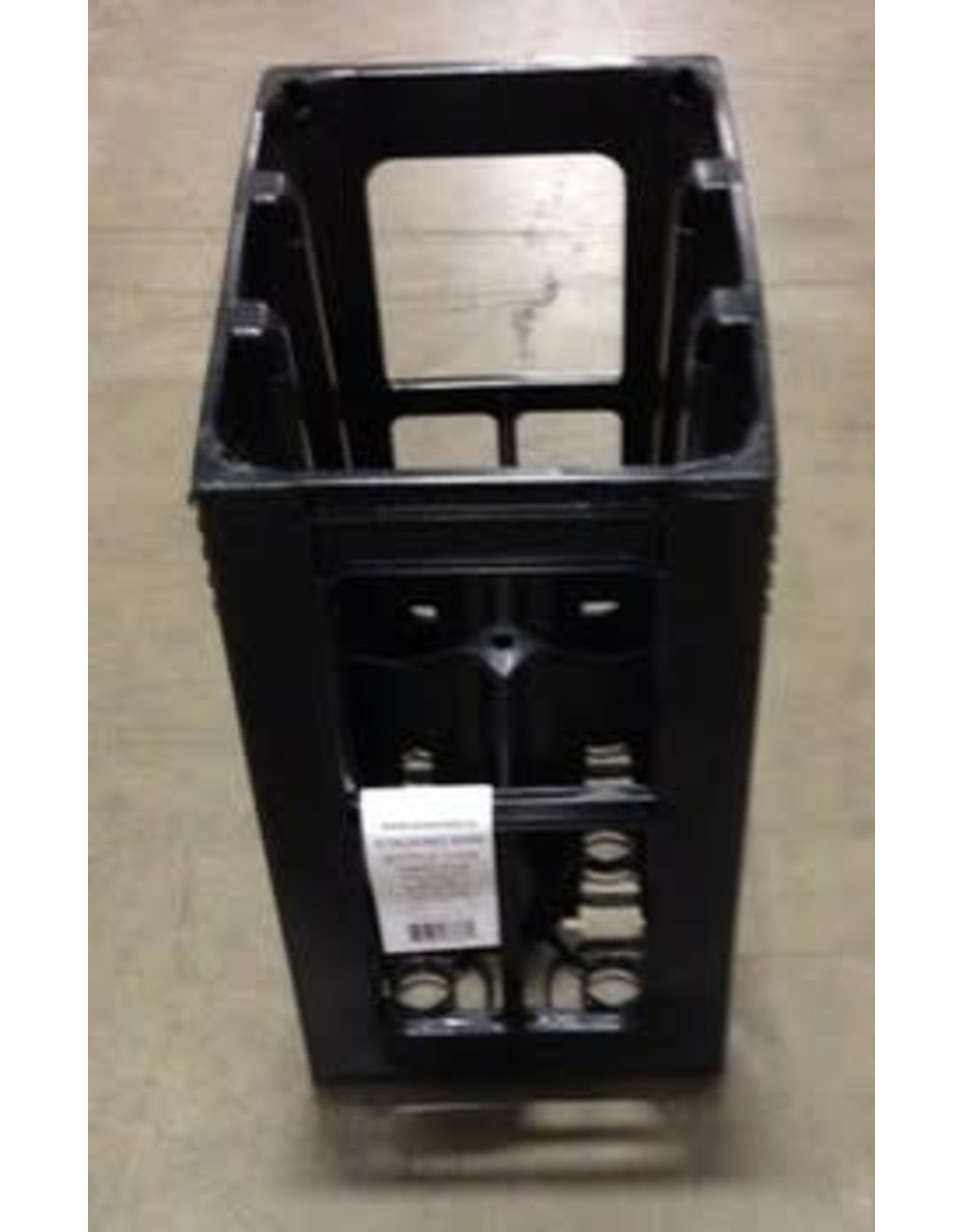 STACKABLE 6 WINE CRATE BLACK