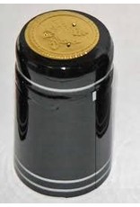 SOLID BLACK SILVER PVC SHRINK