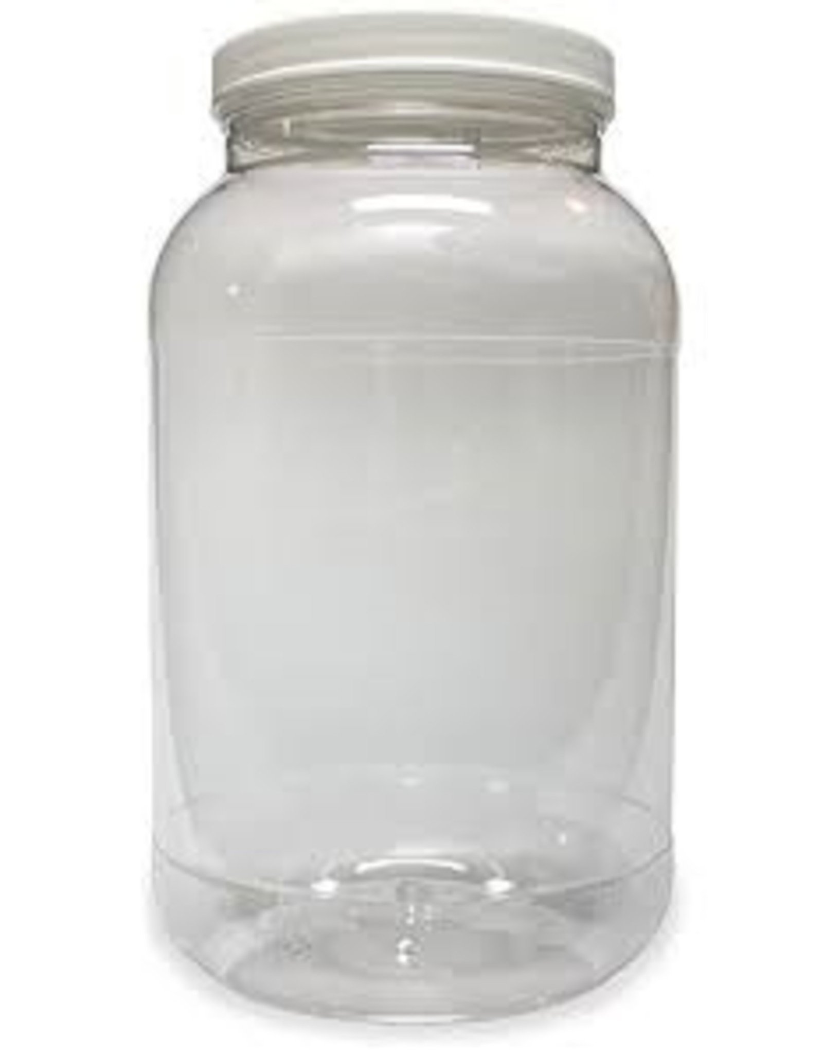 PLASTIC 1 GALLON JAR WITH LID