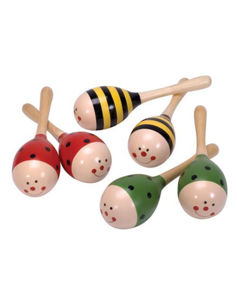 Schylling Toys Musical Wooden Maraca (Sold Individually)