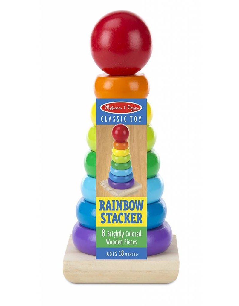 Melissa & Doug Wooden Rainbow Stacker