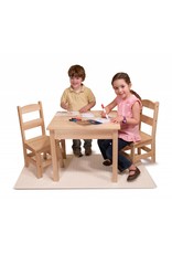 Melissa & Doug Wooden Table & Chairs Set - Natural Wood Coloring
