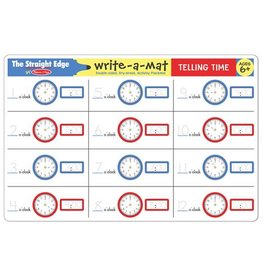 Melissa & Doug Learning Mat Telling Time