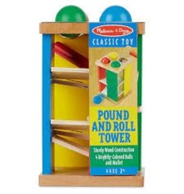 Melissa & Doug Wooden Pound and Roll Tower