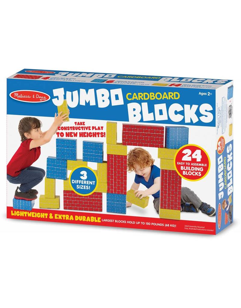 Melissa & Doug Jumbo Cardboard Blocks (24 Pieces)