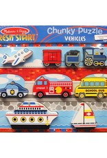 Melissa & Doug Chunky Puzzle - Vehicles